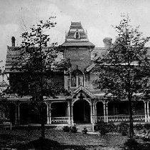 Skales family house in Mount Forest, photograph, ca. 1900.