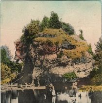 Pinnacle Rock in Rockwood Park at Rockwood, Ontario, 1913.