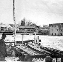 Victoria St. bridge and vicinity, Elora, ca.1910