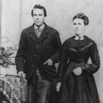 Portrait of a man and woman, ca. 1880.