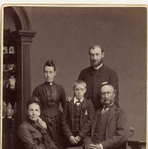 Grandparents, parents and son related to Wilson and McQueen families of Fergus, ca. 1890