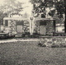 Arthur Cenotaph in Arthur, Ontario. ca.1970.