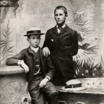 ph 16131: Two men, one identified as Charles Dawson Shanly. Negative: