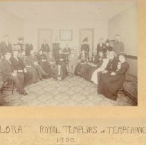 Royal Templars of Temperance in Temperance Hall, Elora, 1900