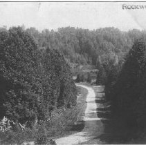 Road downhill in or near Rockwood, Ontario, 1908.