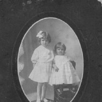 Unidentified pair of small girls, ca. 1880