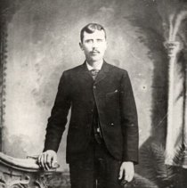 William McWaters Jr. of West Luther Township (1865-1938), ca.1900.