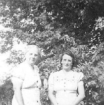 Mrs. Shaw and Mrs. Tindale of Nichol Twp., ca. 1930
