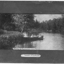 Boating on river at Rockwood, Eramosa Township, ca. 1910