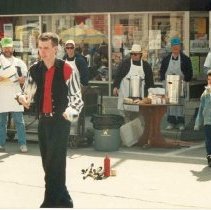 ph 15892a: S. Fraser and D. McConnell, Guelph, performing in front of Grand