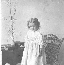 Unidentified young girl; may be related to jackson family of Rockwood, ON,  ca. 1900.