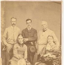 Clarke family, Dr. Pyne, Elora, ca. 1880