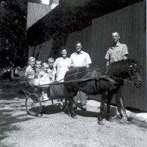 ph 19252 Lockharts & Burns with pony ca.1965