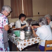 ph 14844d2 preparing strawberries, 1990.