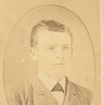 Unidentified young man presumed to be member of Cragg family, of