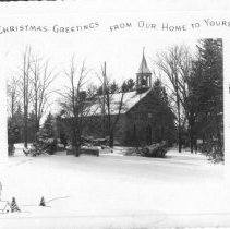 St. John's United Church, Belwood, Christmas card, ca.1964.