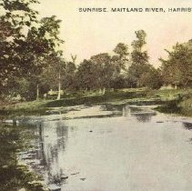Sunrise on Maitland River, Harriston, ca. 1909