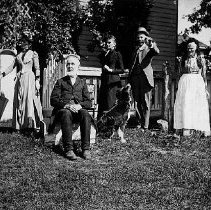 Smith family outside their house in Arthur Township, just south of Mount Forest, ca. 1890.