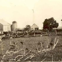 Hallman family farm near Clifford, photograph, ca. 1930.