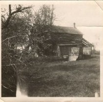 Log house, Lot 9 Gore Concession, Puslinch Township, ca.1920.