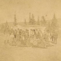 ph 16025: Metis group, East End Post, N.W.M.P., ca. 1870.