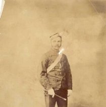 ph 16028: Man in uniform [Webster / Grange?], identified as early N.W.M.P.