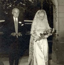 ph 16037: Bride and father [Grange?]