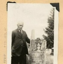 John W. Gilchrist at Harriston Cemetery, June 1929