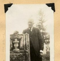 John W. Gilchrist at Harriston Cemetery, June 1929