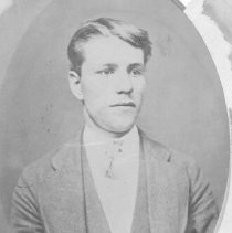 Photograph portrait of a young man, ca. 1885.