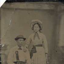 Unidentified man and woman, ca.1865.