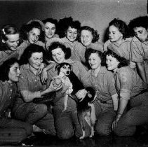 Clifford Swing Skirts with dog, 1947.