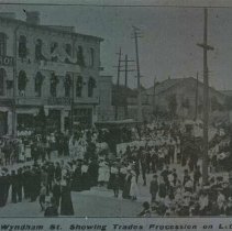 9900 Macdonald Block on Labour Day ca.1908