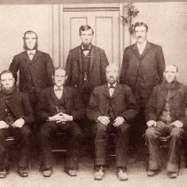Seven sons of Robert Pritchard Sr., Nichol Twp., ca. 1880