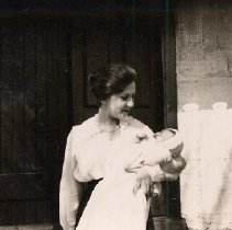 PH 23701 Zelma Smith holding infant. ca. 1921