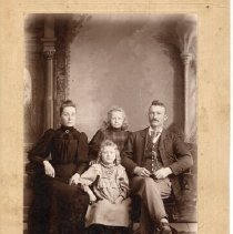 Thomas Henry Mitchell with wife and daughter, ca.1880.