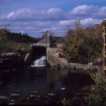 ph 17098a Eden Mills, mill and water wheel, Oct. 1978.
