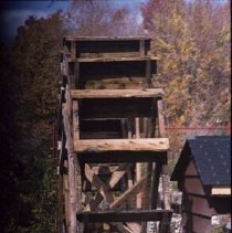ph 17098c Eden Mills, mill and water wheel, Oct. 1978.