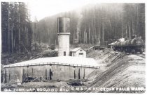 Oil Tank Cap 500,000 Gal. CM&PS RY.  Cedar Falls, Wash.