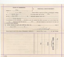 Alpine Tavern Fixtures Bill of Sale, June 25, 1945.