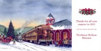 Northwest Railway Museum Christmas Card.