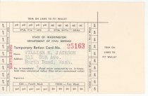 William Emmett Jackson's War Ration Book.