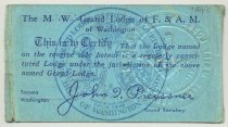 986.011. Ww Brown's Masonic Lodge Membership Card- Back0001