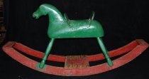534.186. Jack Chisholm Green Rocking Horse (1)