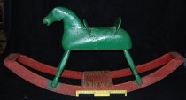 534.186. Jack Chisholm Green Rocking Horse (2)