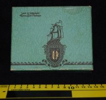 015.049. Otto Reinig Cardboard Box Ship Odreams Good Luck Package With Card