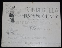 015.120. Mrs. Cheney's Music Students Cinderalla Program Poster. 1929 (1)
