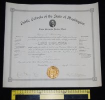 050.092. Mary Shumway's Life Teaching Diploma- 1901 (2)