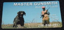 1056.063. Master Gunsmith Robert Poulk Business Card (1)