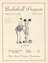 793.061 West Central District Tournament Basketball Program  1946 .1